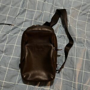 Coach Gotham Men's Black Leather Crossbody Bag